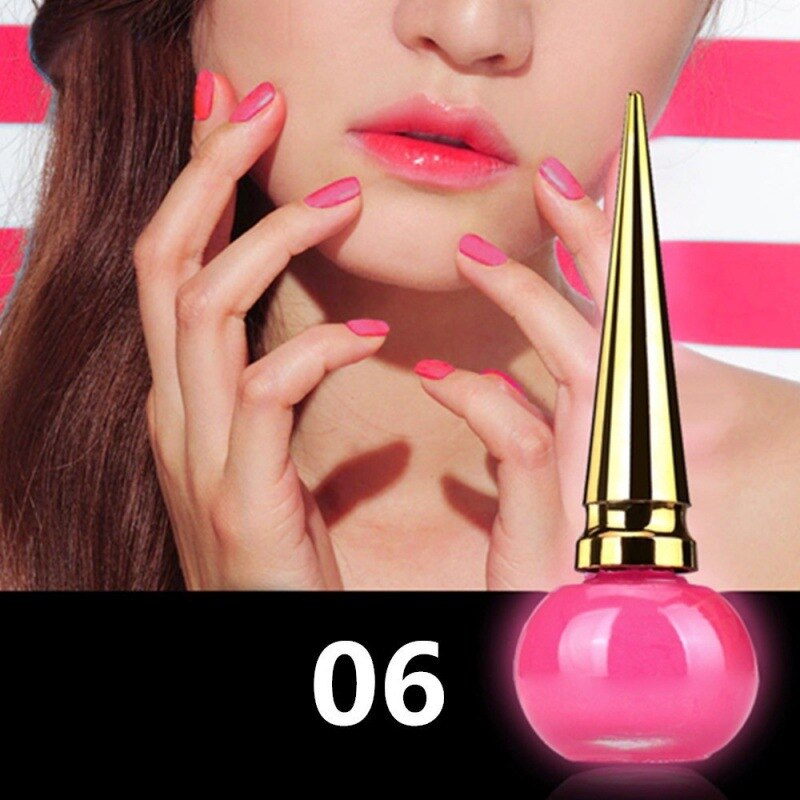 14ml vernis à ongles lumineux Fluorescente Non toxique vernis à ongles pour les femmes vernis liquide décor lueur dans la laque sombre: 6