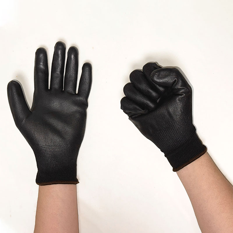Guantes de poliuretano con revestimiento de PU para hombres y mujeres, guantes de trabajo de seguridad duraderos, suministros de reparador de carpintero, sin logotipo, 12/24 pares