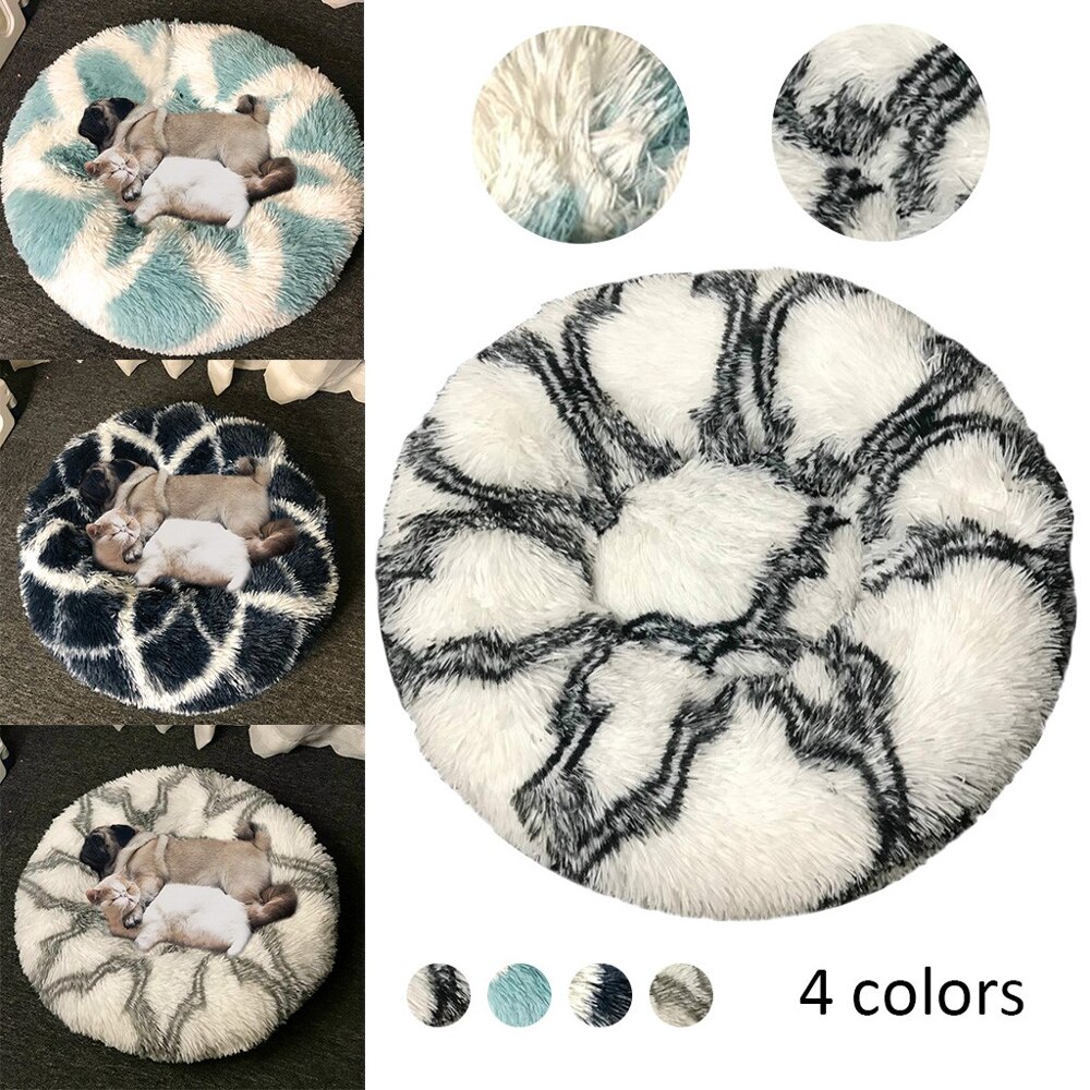 Pet Nest Warm Soft Plush Sleeping Bed Pad Non-slip Breathable Dog Cat House Kennel Washable Cushion Blanket for Small Animals