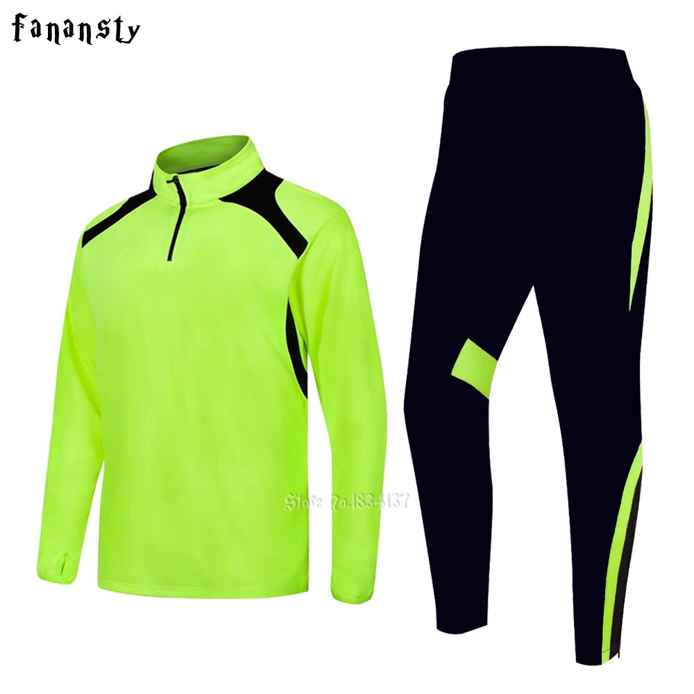 Men sportswear football training suits soccer tracksuits adult long sleeve football uniform sports kit