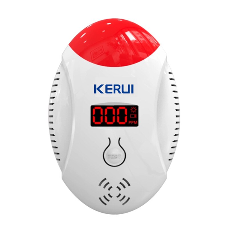 KERUI-alarma de seguridad inalámbrica con Sensor de movimiento PIR sistema antirrobo WIFI + GSM, pantalla a Color TFT de 4,3 pulgadas, Sensor de puerta, sirena inalámbrica: CD17 CO Detector