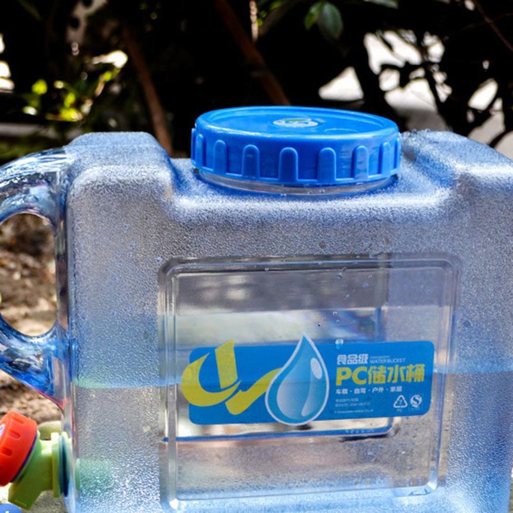 Transparent Home Office Pc Outdoor With Cover Square Self-Driving Camping Water Storage Food Grade Portable