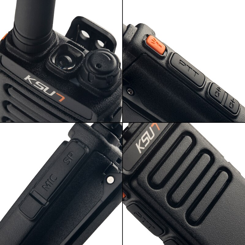 2PCS Walkie Talkie Mini Powerful Ham Radio Station Comunicador UHF Two-Way Radio Portable Transmitter Receiver KSUN X65 Talkie
