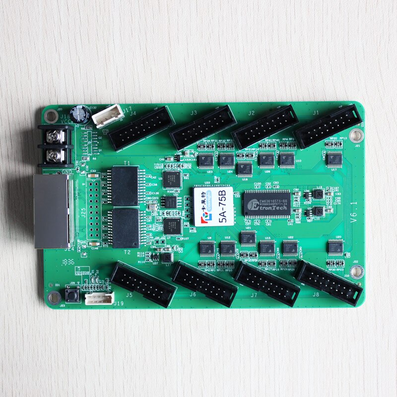 colorlight 5a-75b led receiver card for led screen full color with 8 hub75 interface matched with colorlight s2 sending card
