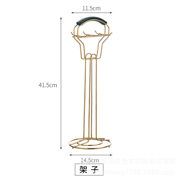 7PCS/Set Stainless Steel Emeraid Soup Ladle Spatula With Holder Ceramics Handle Multi Kitchen Tools Cooking Utensils Set: 1pc Holder