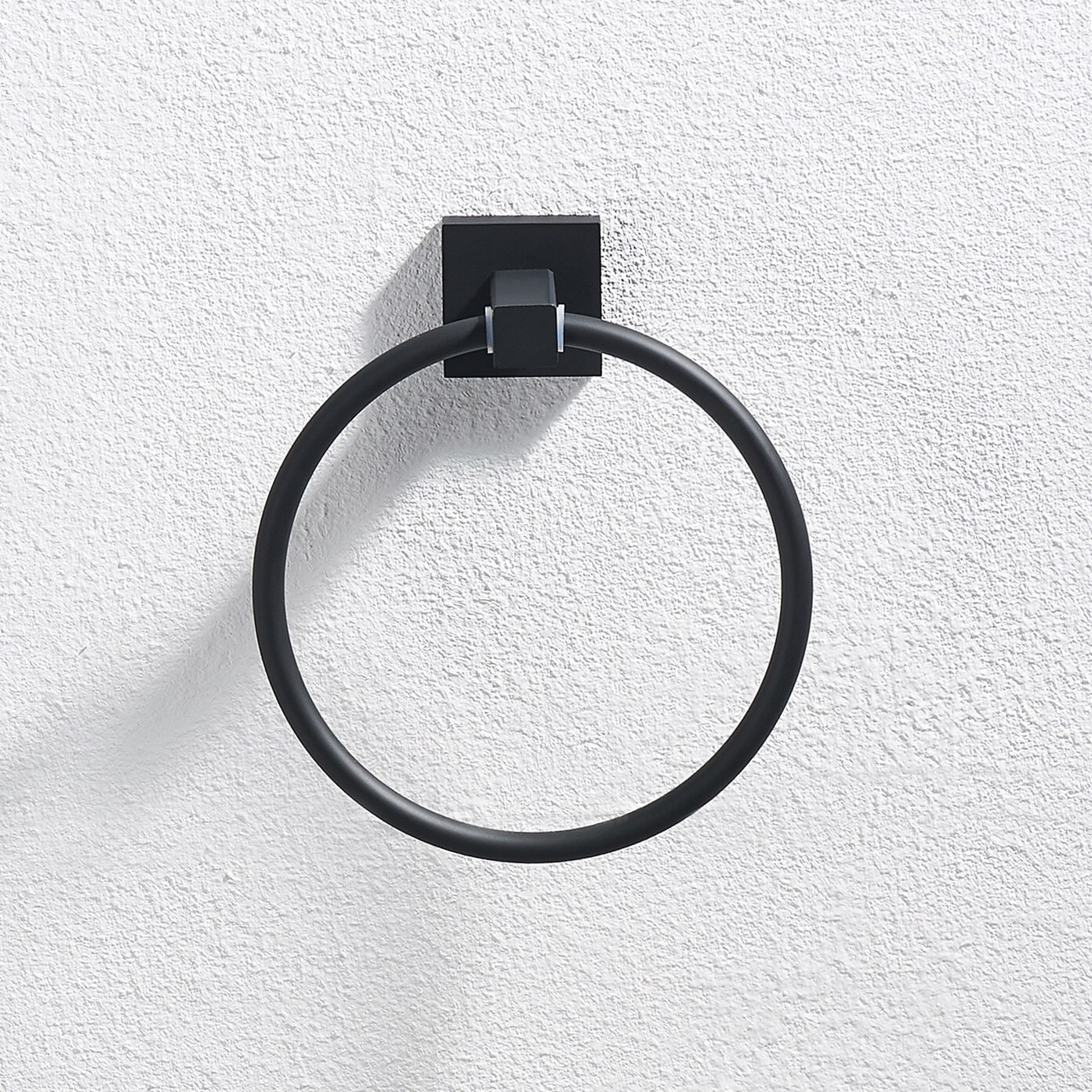 Guld handduk ring badrum handduk hängande ring mässing bad dekoration tillbehör europeisk stil: Svart