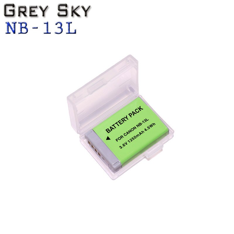Batería de NB-13L para cámara Canon G5X,G5X Mark II,G7X,G7X Mark II,G9X,G9X Mark II,SX620HS,SX720HS,SX730HS: 1 battery
