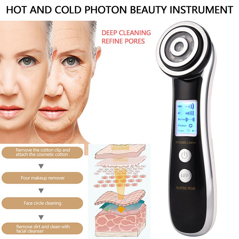 4 In 1 Ultrasonic Cavitation Machine EMS Galvanic LED Ultrasound Slimming Body Face Lift Tools Infrared Therapy Beauty Apparatus