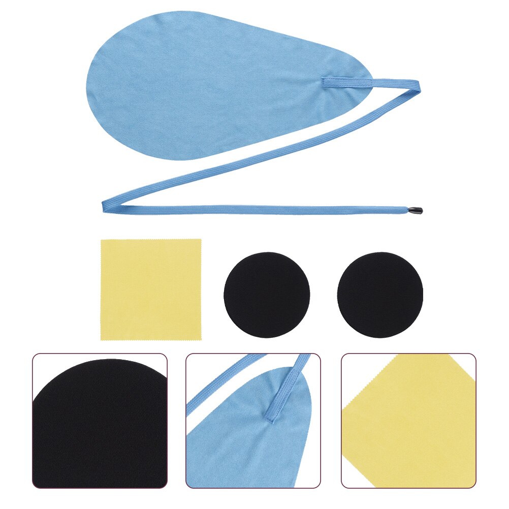 1 Set Musical Instrument Wiping Cloth Multipurpose Clarinet Clean Cloth Caps: Assorted Color7.5x7.