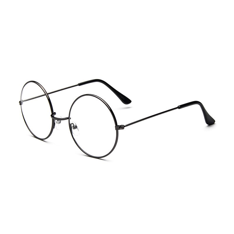 Higodoy retro stor ramme metall brille ramme klassisk årgang runde kvinner briller ramme optiske herre briller ramme gafas: Våpenn