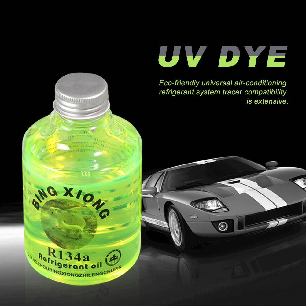 250g universalolje med fluorescerende lekkasjedeteksjon lekkasjetest uv-fargestoff til bilindustrien ac a/c auto luft tilstand rørledning reparasjon