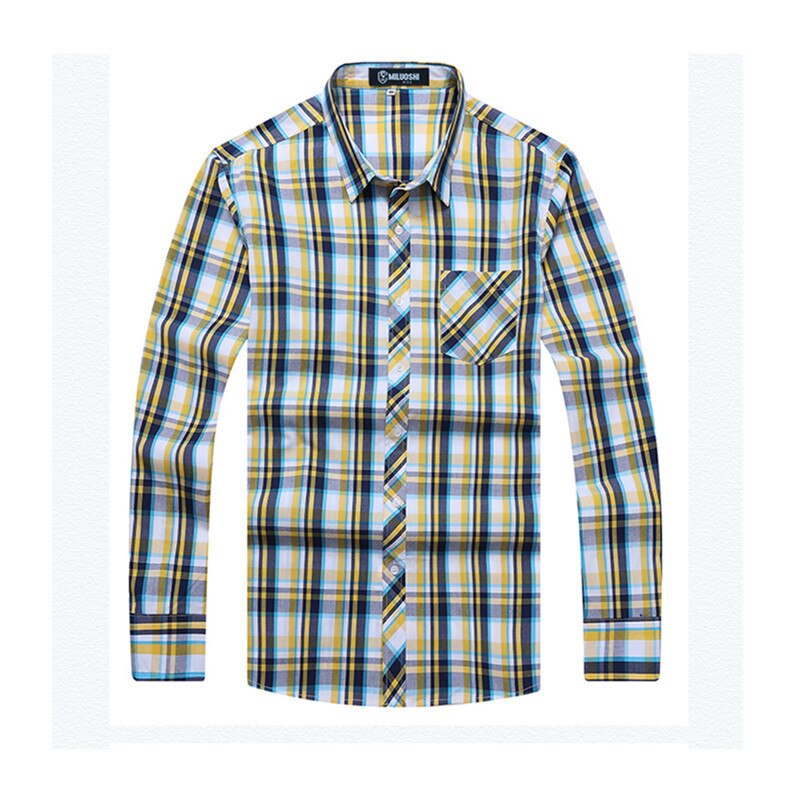 Plus größe 10XL 8XL 9XL 6XL 5XL 4XL Männer Kleidung verlieren passen Männer Langarm-Shirt Männer Plaid Baumwolle lässig Männer Shirt Sozialen