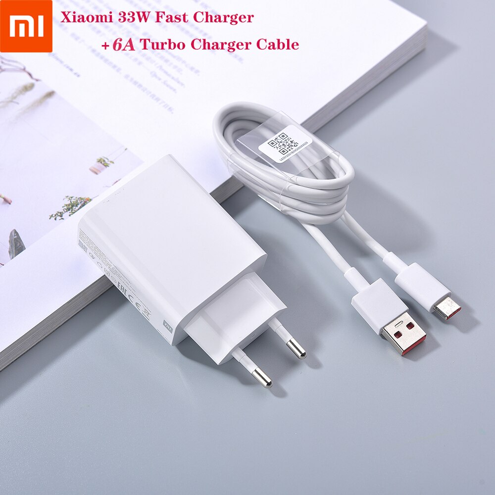 Originele Xiaomi 33W Fast Charger Mi 11 10 T Pro Redmi Note 10 Pro Turbo Charge Eu Adapter 6A usb Type C Kabel Voor Mi 10 T Lite 5G