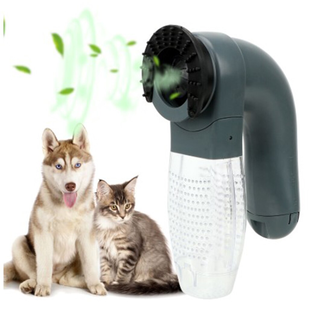 Elektrische Pet Hair Sucker Draagbare Stofzuiger Bont Haar Remover Borstel Kat Hond Kam Grooming Zuig Apparaat Huisdier Accessoires