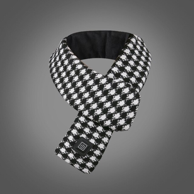 Écharpe chauffante USB améliorée pour garder au pendant la conduite, écharpe chauffante intelligente, solide, équipement de Massage d&#39;extérieur, hiver: black 2