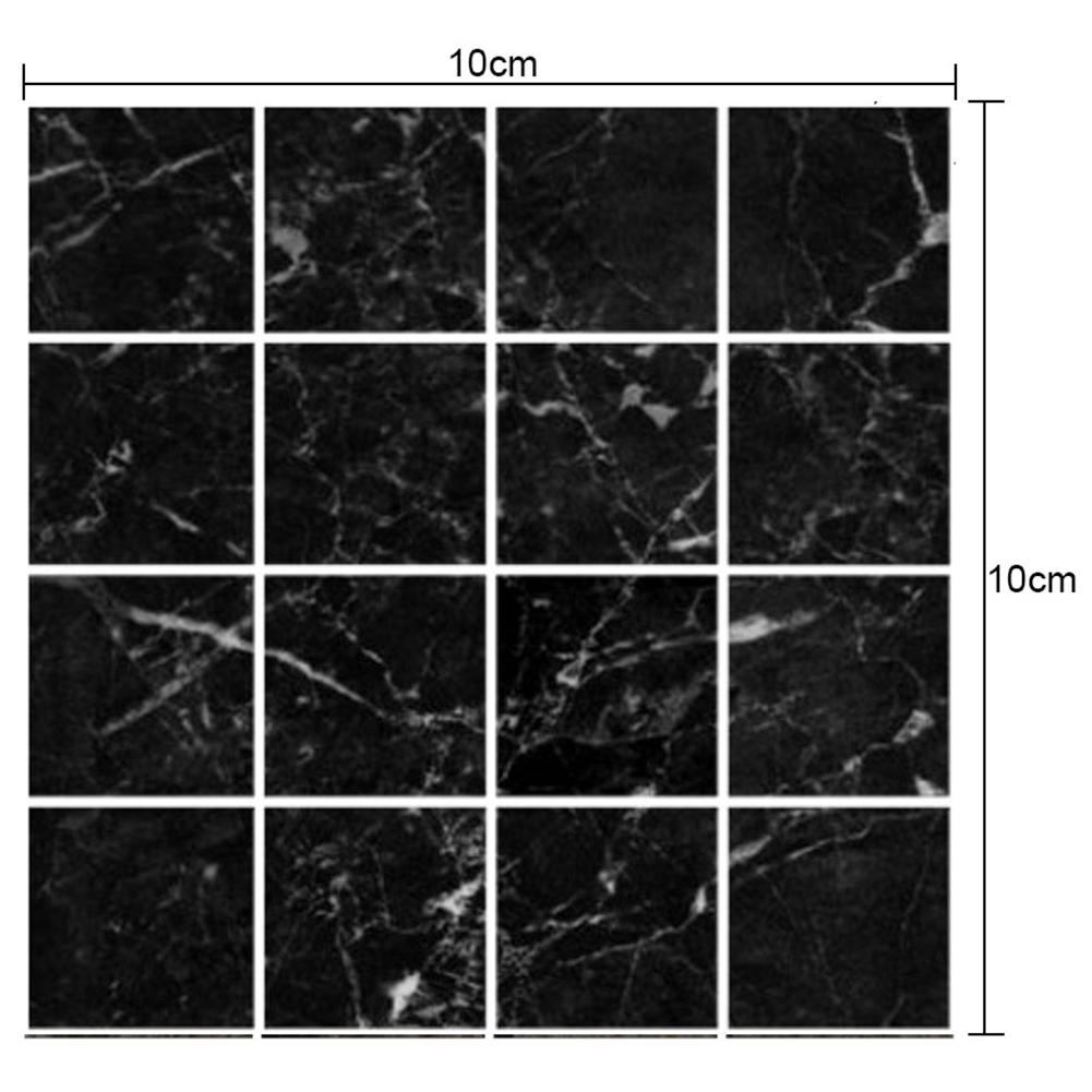 10pcs Waterproof Tiles Mosaic Sticker Kitchen Bath Toilet Adhesive Modern Simplicity Mildew-proof Moisture-proof PVC Wallpaper: MSC002