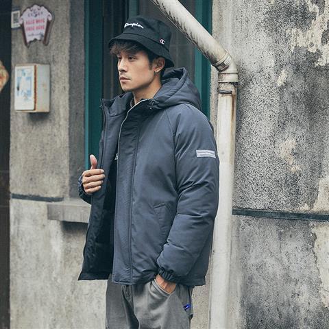 men's Japanese men's cotton jacket casual loose down cotton thick trend edgy bread clothing cotton wool
