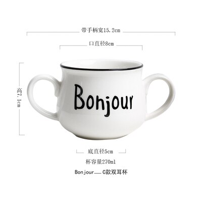 Ensemble de petit déjeuner en porcelaine, tasse à lait, grille divisée, pâtes, assiette à Dessert, bol de petit déjeuner, couvercle en bois, tasse d'eau, vaisselle: A