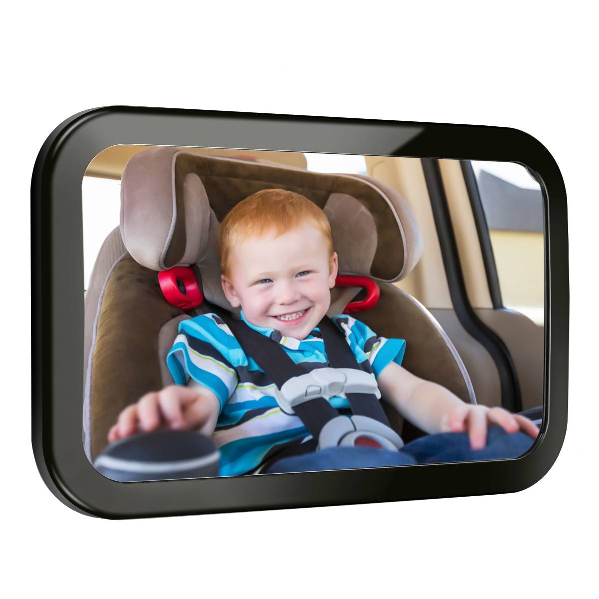 Justerbara breda baksätesspeglar baby/barnstol auto säkerhetsspegel monitor nackstöd bil interiör styling