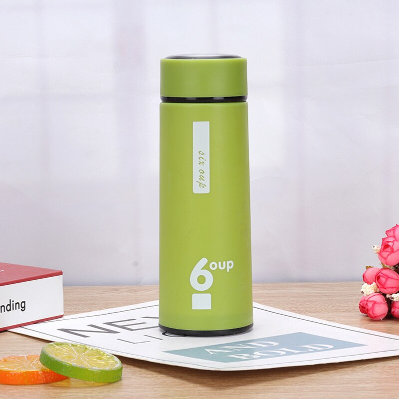 Oape 350ml 12oz isolasjon dobbeltlags reise lekkasjesikker virksomhet glass vann kopp farge plast skall vannflaske: Grønn