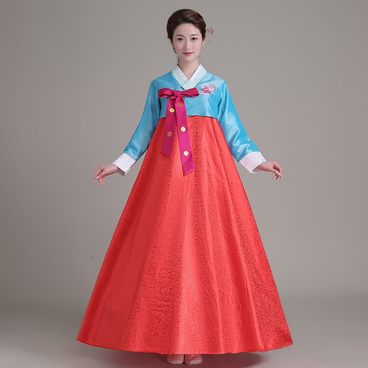 Traditional Korean Hanbok Dress - Elegant Vintage Women's Costume