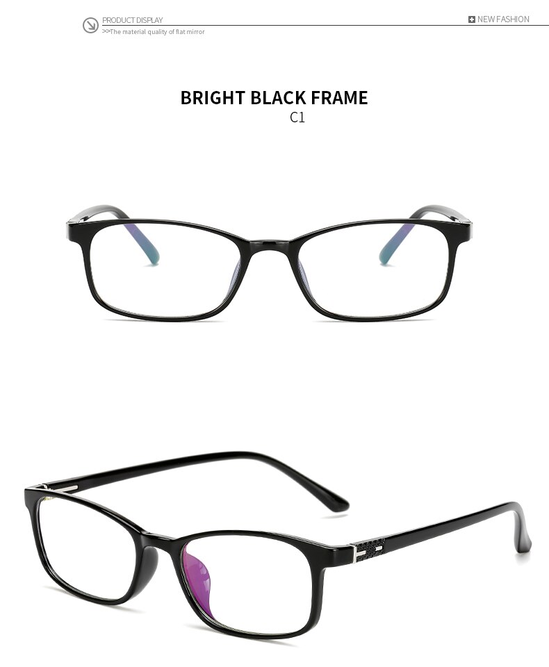 TR90 Marco de gafas de titanio para hombres, vidrio rectangular, lentes transparentes, gafas marcos ópticos coreanos, gafas GOZLUGU