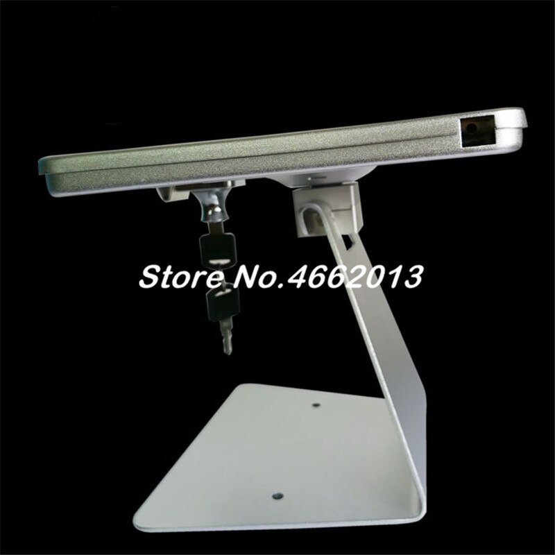 Aluminum reversible tablet secure stand with lock anti theft for store ipad 10.2" 7th Gen POS display