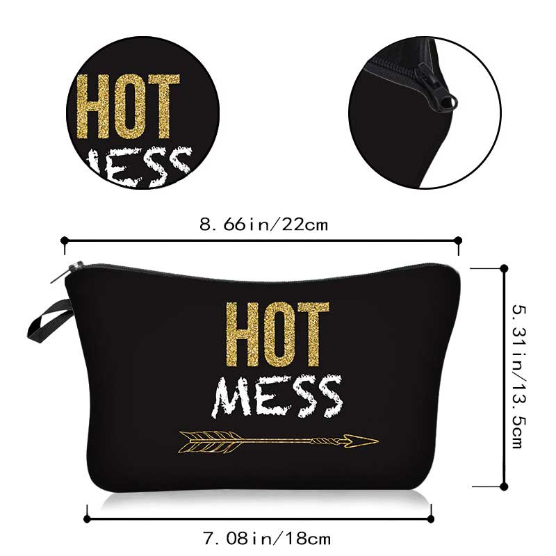 Team Bruid Brief Gedrukt Make-Up Tas Wit Cosmetische Zakken Bruidsmeisje Wedding Party Make Pouch Dames Beauty Case Toilettas