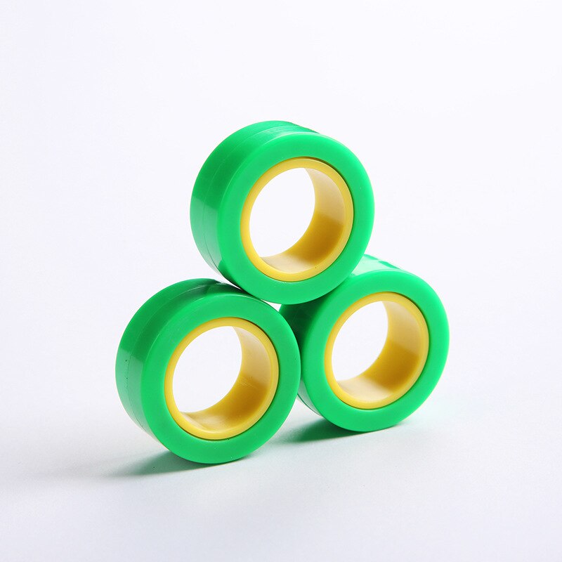 ZK20 EDC Stress Relief Magnetic Ringe Zappeln Spielzeug Für Angst Anti-stress Roller Fingertip Spielzeug Erwachsene Kinder Finger Spinner: H