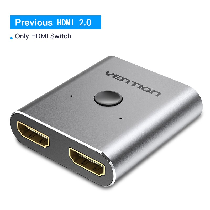 Vention HDMI Switch Bi-Direction 2.0 HDMI Splitter 1x2/2x1 Adapter 2 in 1 out Converter for PS4 Pro/4/3 TV Box HDMI 4K Switcher: AFUH0