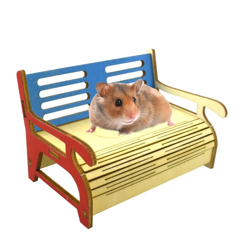 Rat Hamster Villa Nid Lit de Couchage Maison Échelle D'escalade BRICOLAGE Assembler Écrou N7MD