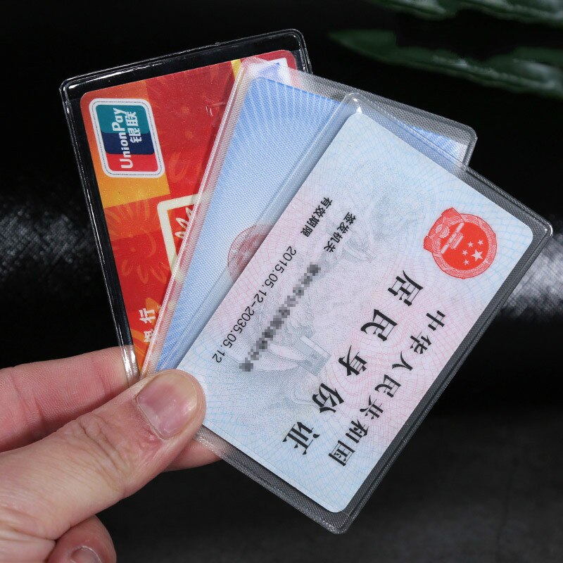 Waterdichte Pvc Creditcards Bank Id Kaarthouder Bescherm Cover Siliconen Plastic Card Protector Case