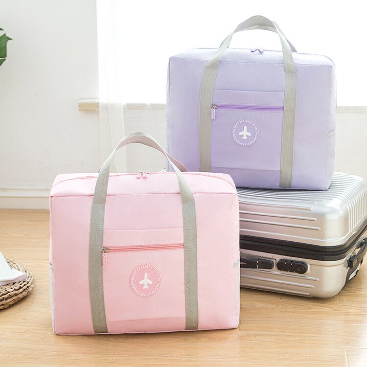 Rejse trolley taske rund standard fly quilt buggy bag familie rejsetaske
