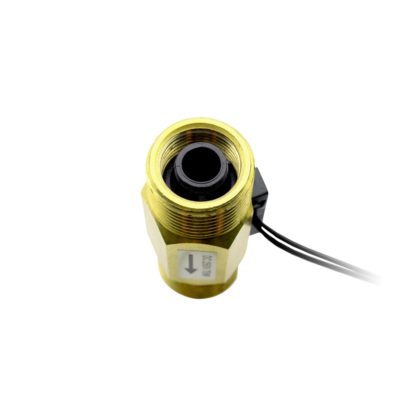 G 3 / 4 " Brass Liquid Water Flow Sensor Switch Magnetic Flow Meter Switch DN20 Threads SEN-CL43W