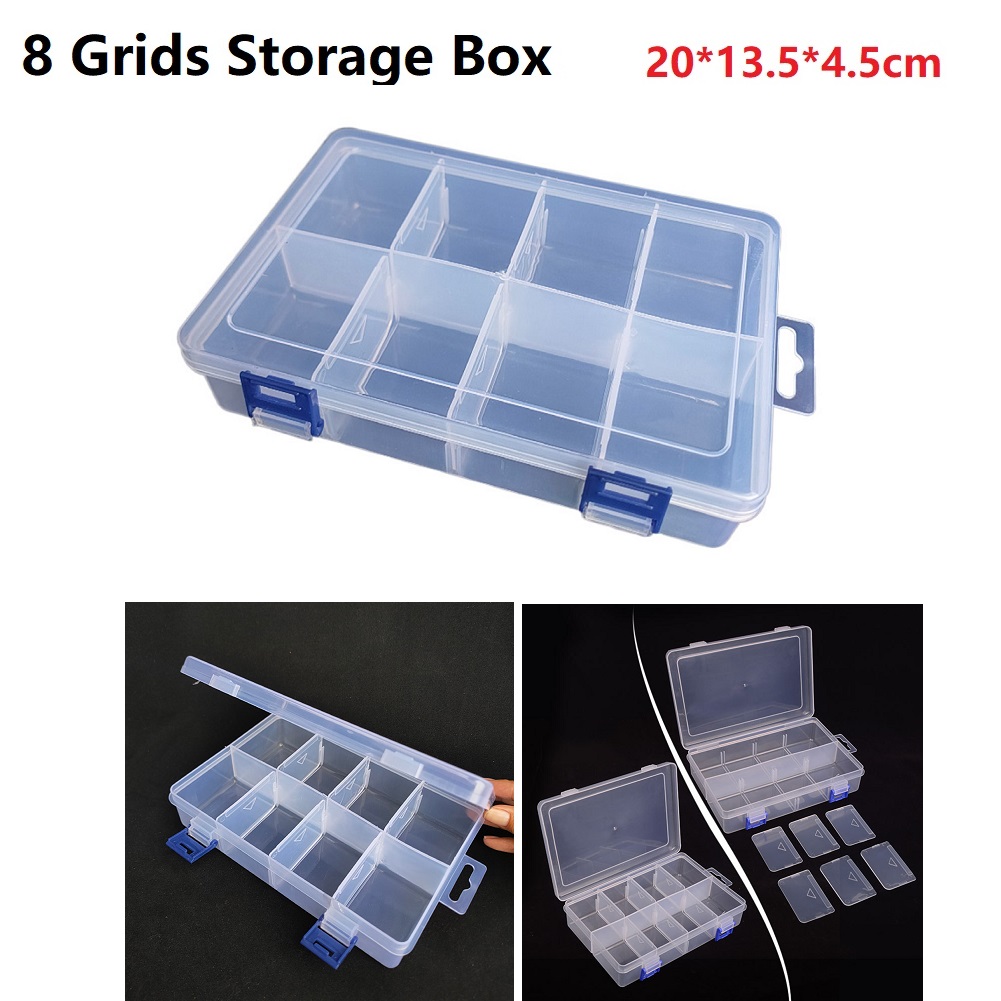 Werkzeuge Container Lagerung Kasten Kunststoff Fach Anzeige Organizer Staubdicht Schmuck Stifte fallen Für Werkzeug Verpackung