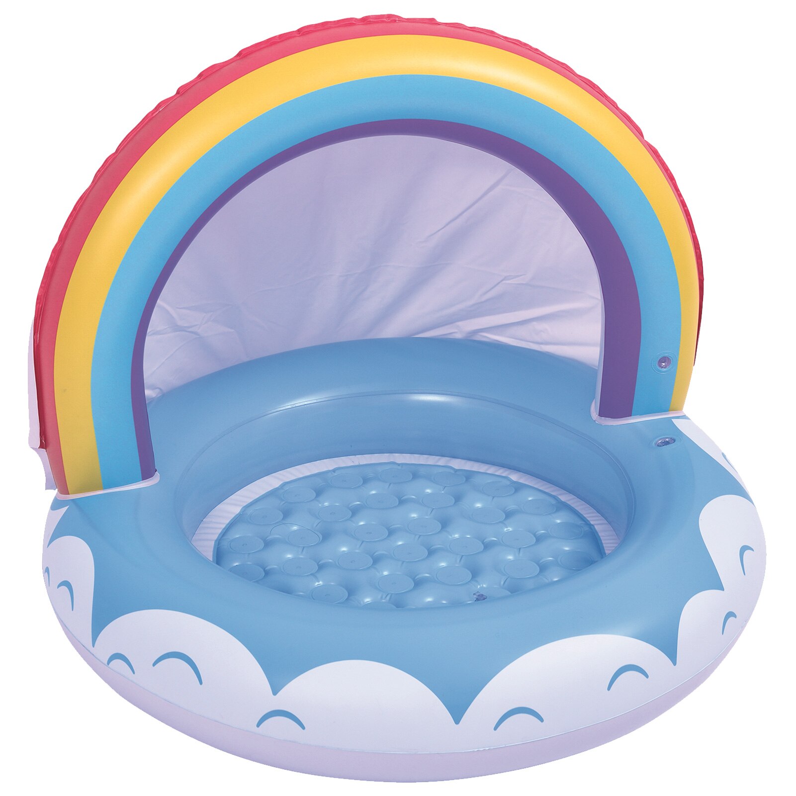 Baby Zwembad, Regenboog Zwembad Met Plafond, Regenboog Zonnescherm Wastafel Zon Bescherming Pvc Water Wastafel