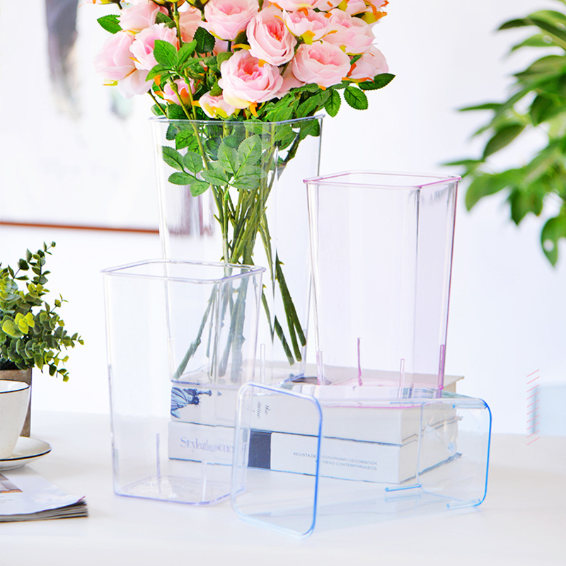 Acryl Extra Grote Wake Bloem Emmer Transparante Plastic Bloem Vaas Bloem Shop Huishoudelijke Home Decoratie Bloem Winkel