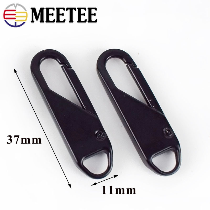 Tiradores de cremallera de Metal para equipaje, Maleta, Bolsas, tiradores de cabeza, lengüeta, reparador instantáneo, herramientas de sastre DIY, 3 #5 #8 #, 10 Uds.