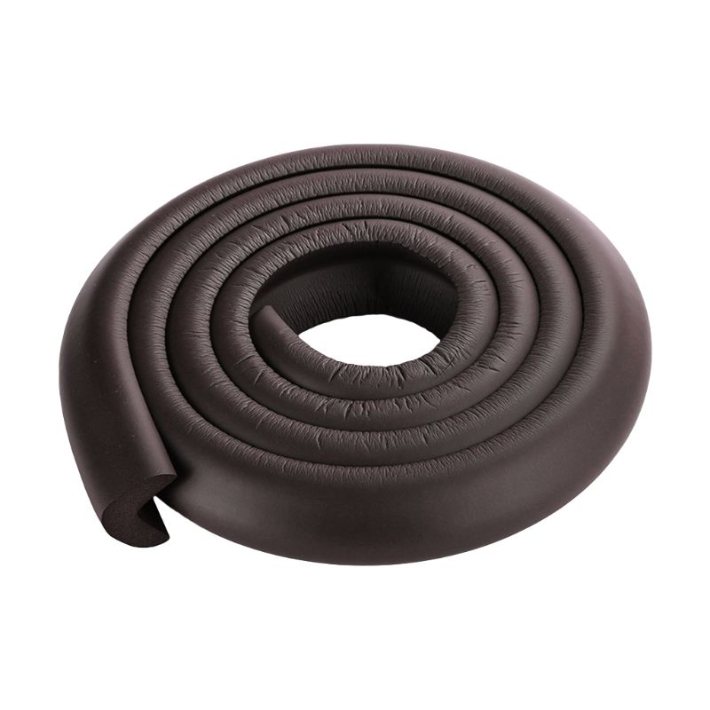 2M Baby Veiligheid Hoek Bureau Guard Rubber Tafel Bescherming Kids L Vormige Zachte Rand: brown