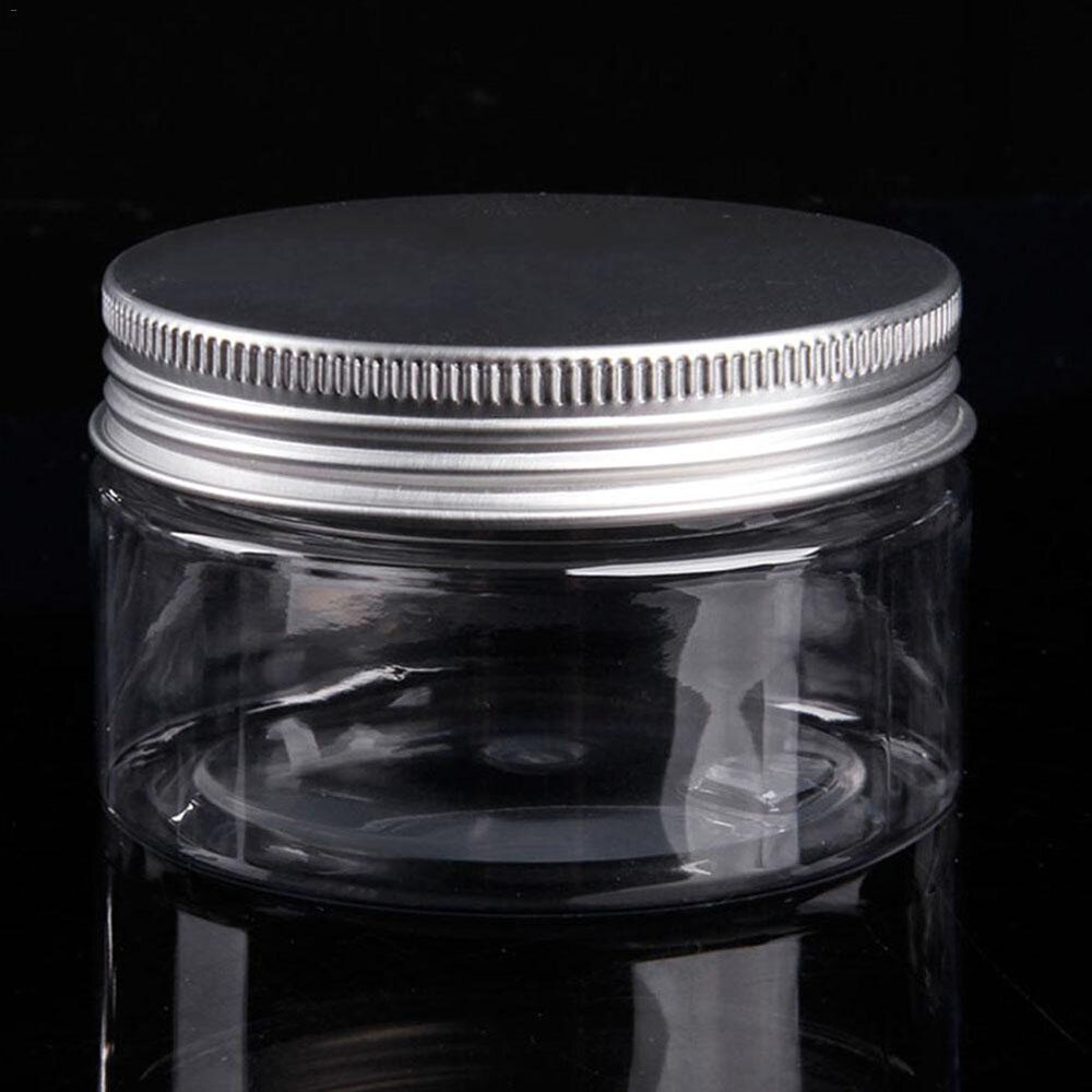 Clear Plastic Jar And Lids Empty Cosmetic Containers Makeup Box Travel Bottle 30ml 50ml 60ml 80ml 100ml 120ml 250ml 500ml