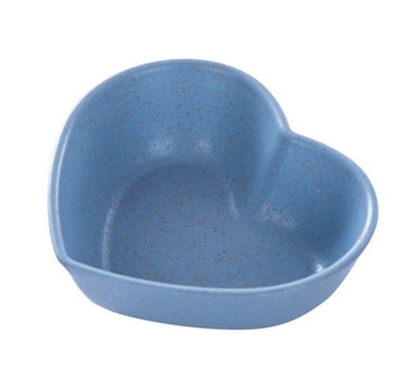 Homies-vaisselle de cuisine polyvalente en forme de feuille, petites soucoupes assaisonnées bol blé paille plat vaisselle japonaise 1 pièce: Bleu