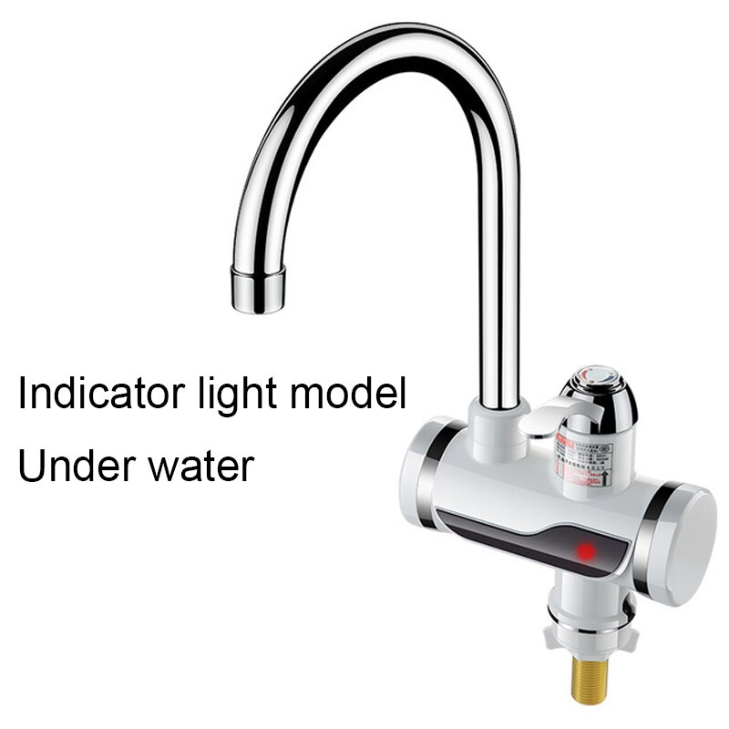 Dmwd Elektrische Onmiddellijke Douche Boiler Instant Water Kraan Keuken Elektrische Kraan Water Verwarming Momentane Heater 3000W: Indicatorlight Under