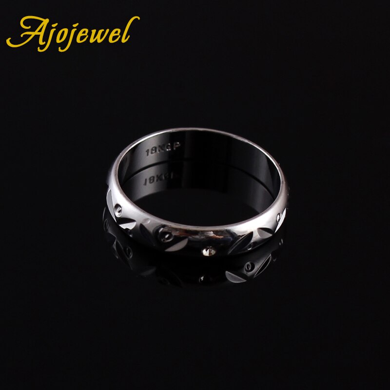 Ajojewel #8 Engagement Wedding Rings for Women Classical Bijoux Jewelry