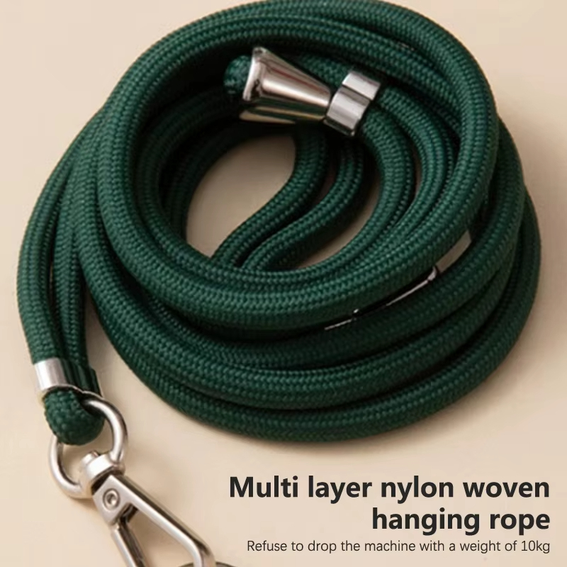 Universele crossbody telefoonkoord met clip, verstelbare lange nekband, anti-verlies hangkoord voor mobiele telefoon, reizen, werk, dagelijks gebruik