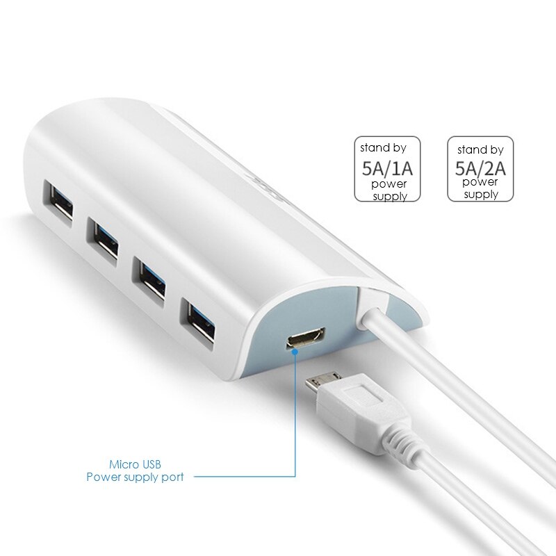 SSK Eine für Vier USB 3,0 HUB Multi-Funktion mit Netzteil Unterstützung System: windows 98/ME/2000/XP/Vsta/8 Mac OS 10,9 oder Höher