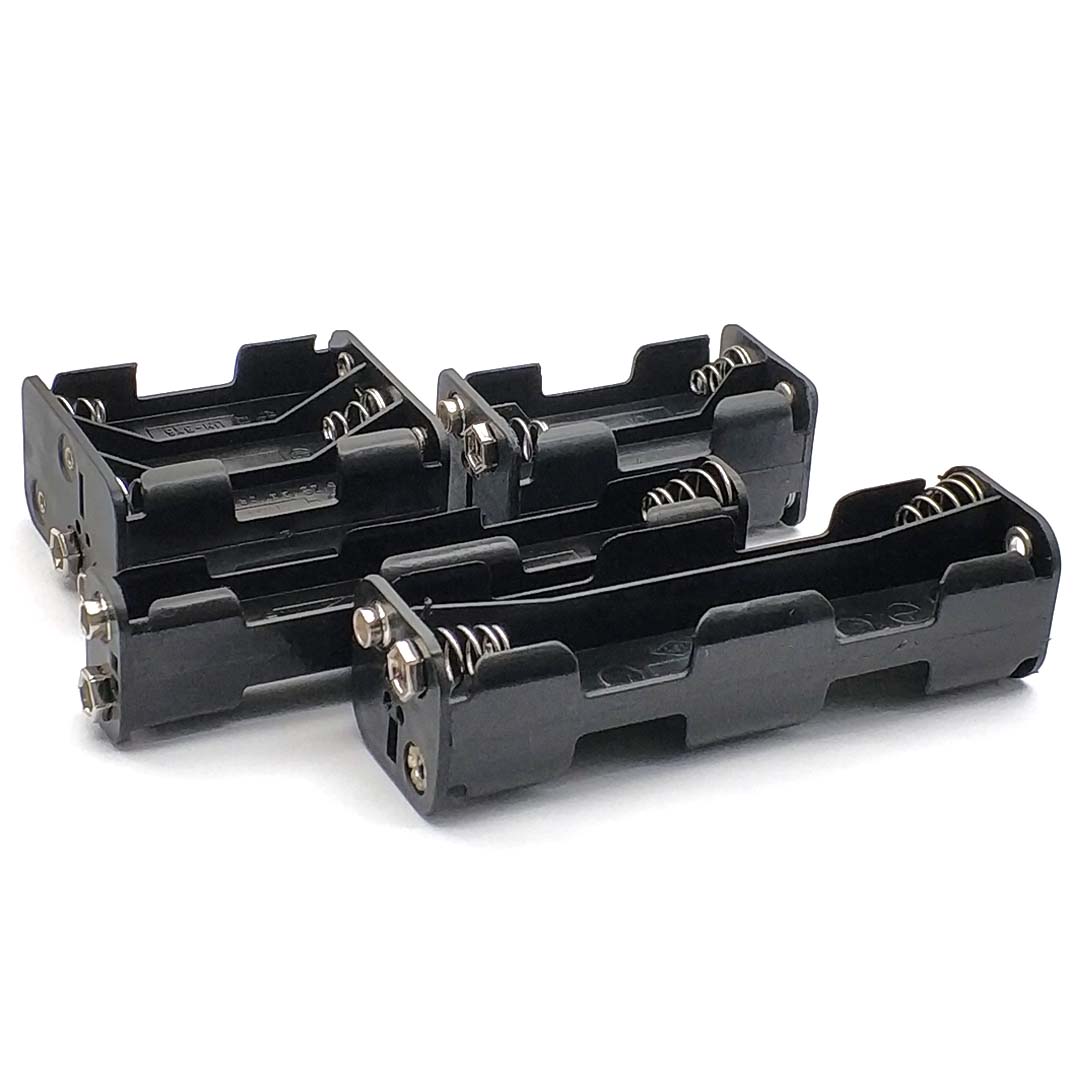 AA Battery Holder AA Battery Box with 9V Buckle 2 4 6 8 Slot AA Battery Case Series Connection DIY 3V 6V 9V 12V
