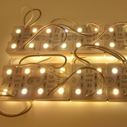 Superljus vattentät 60 st led 5050 4 led modul vit  dc 12v 4 led fyrkantiga led moduler belysning