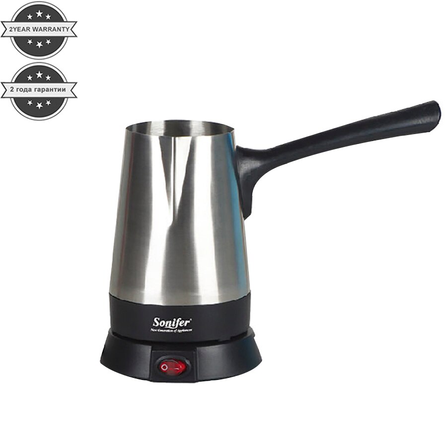 Stainless Steel Coffee Machine Turkey Coffee Maker 800W Electrical Coffee Pot Boiled Milk Coffee Kettle for 220V Sonifer