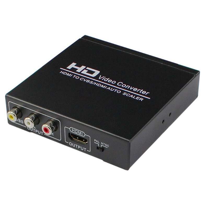 HDMI-compatible to RCA HDMI-compatible Converter 3RCA CVBS AV Composite Video Audio Adapter Support 1080P PAL NTSC