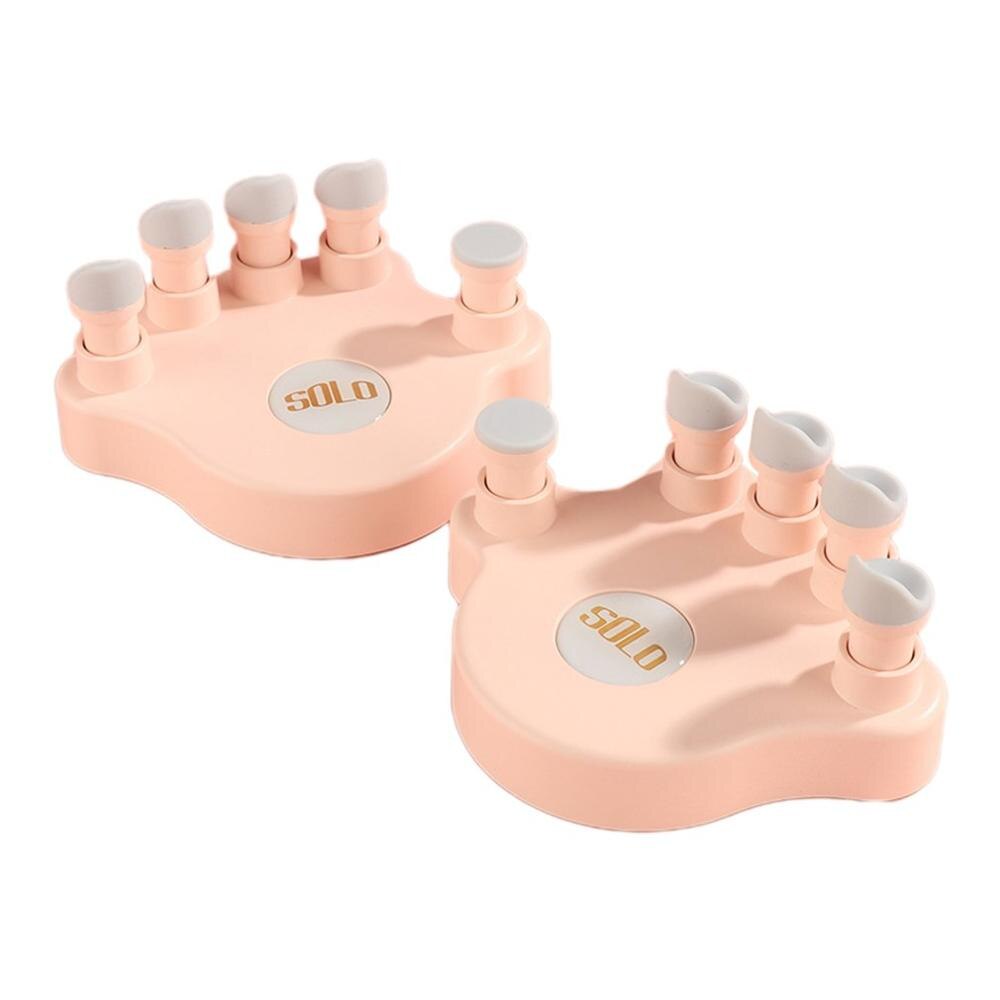 Piano Hand Corrector Finger Strength Training Device Folding Finger Exerciser Anti Folding Finger Comfort Button: pink